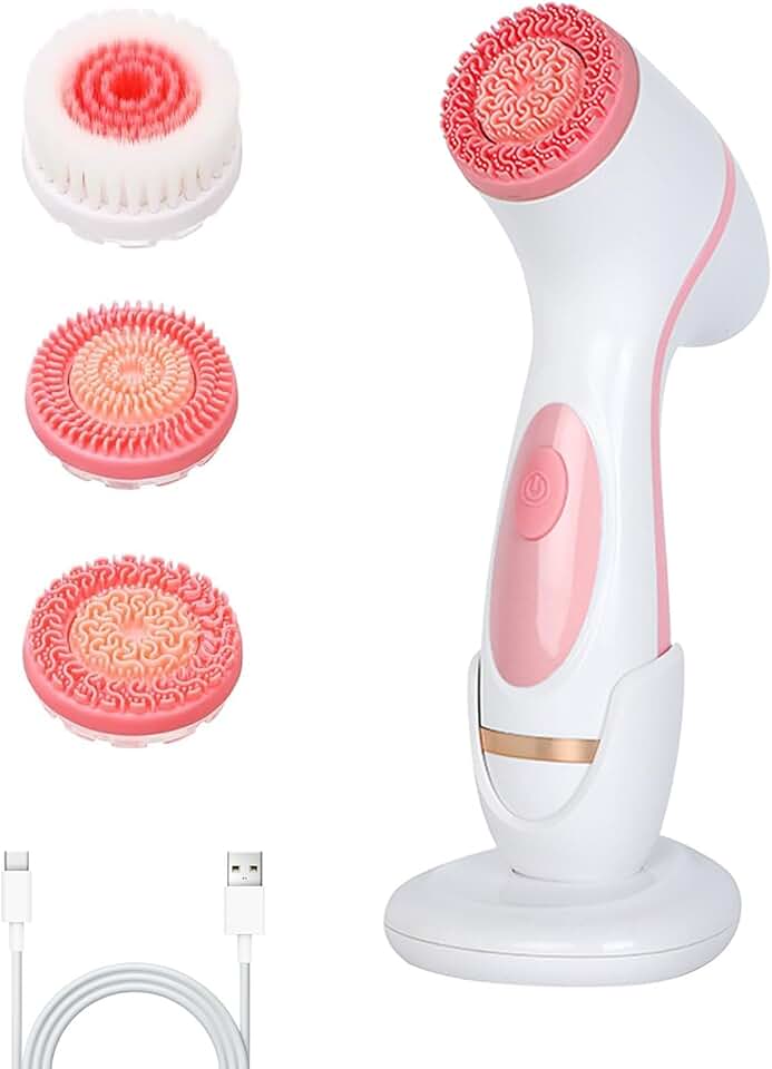 3-in-1 Waterproof Silicone Facial Cleansing Brush