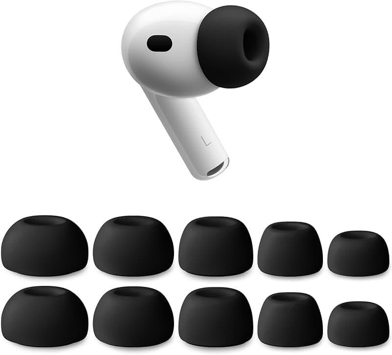 Silicone Ear Tips for AirPods Pro 3, Black