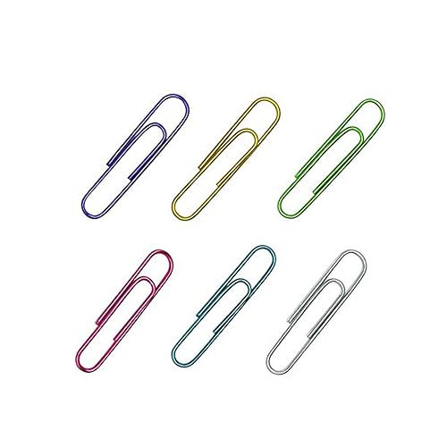 150 Jumbo Color Paper Clips for Office Use