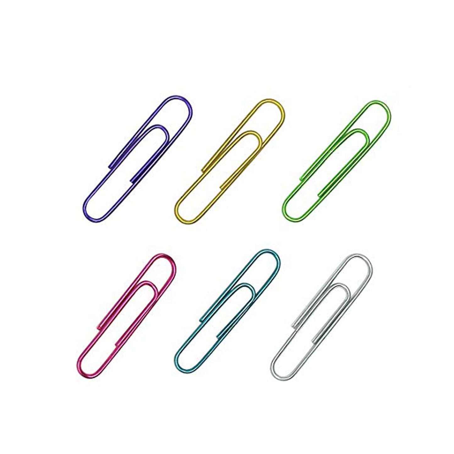 150 Jumbo Color Paper Clips for Office Use