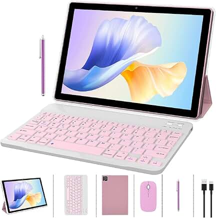 10-inch Android Tablet with Keyboard, Mouse, and Stylus