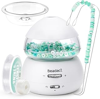 Electric Bead Spinner with Needles and String for Bracelets