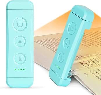 Rechargeable Clip-On Book Light with Amber Colors