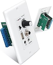 Bluetooth wall amplifier with 4 channels and volume control