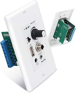 Bluetooth wall amplifier with 4 channels and volume control