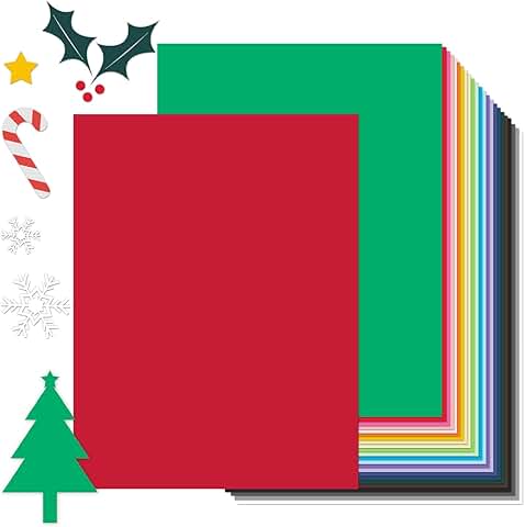 Assorted Colored Cardstock, 8.5 x 11, 100 Sheets