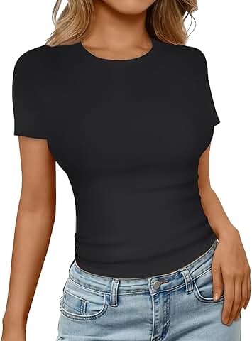 Women's Short Sleeve Summer Crop Top