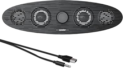 Compact USB Computer Speakers with Stereo Sound and Volume Control
