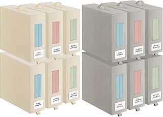 12-Piece Bed Sheet Storage Organizer Set