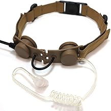 Covert Military Throat Mic Headset