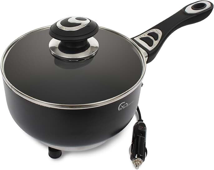 12V Portable Cooking Pot with Cover