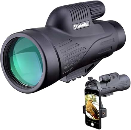 12x50 Waterproof Monocular for Bird Watching and Hiking