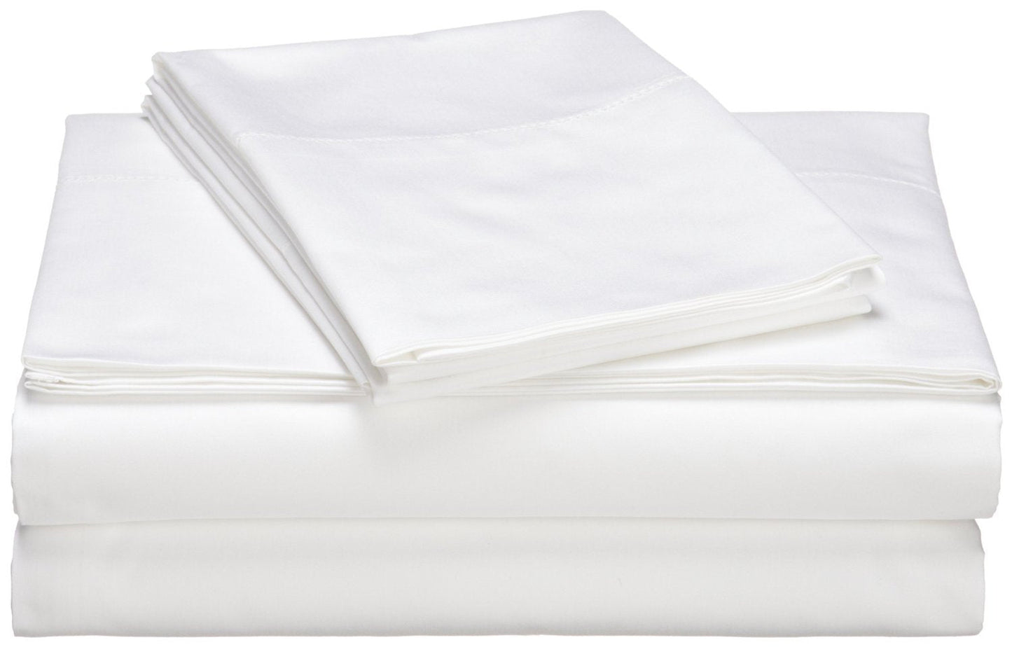Premium Quality 4 Piece Luxurious Sheet Set-100 10" Deep Pocket White Solid Premium Quality Full)