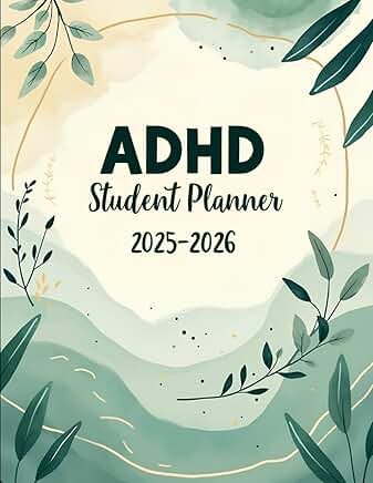 2025–2026 Student Planner for ADHD with Monthly and Weekly Layouts