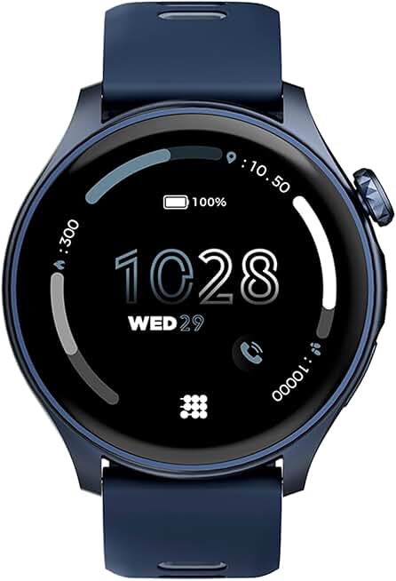 Smartwatch with AMOLED display, GPS, AI coach, sleep scores, 100+ sports modes, water resistant, 8-day battery