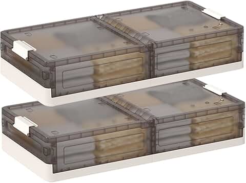 Under Bed Storage Containers with Wheels, 2 Pack