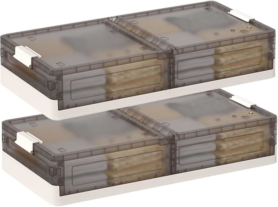 Under Bed Storage Containers with Wheels, 2 Pack