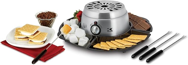 2-in-1 Smores Maker with Chocolate Fondue and Accessories