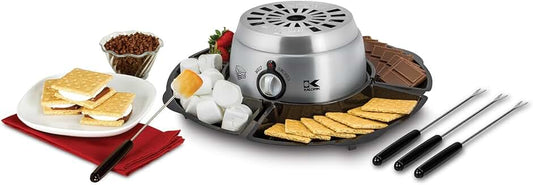 2-in-1 Smores Maker with Chocolate Fondue and Accessories