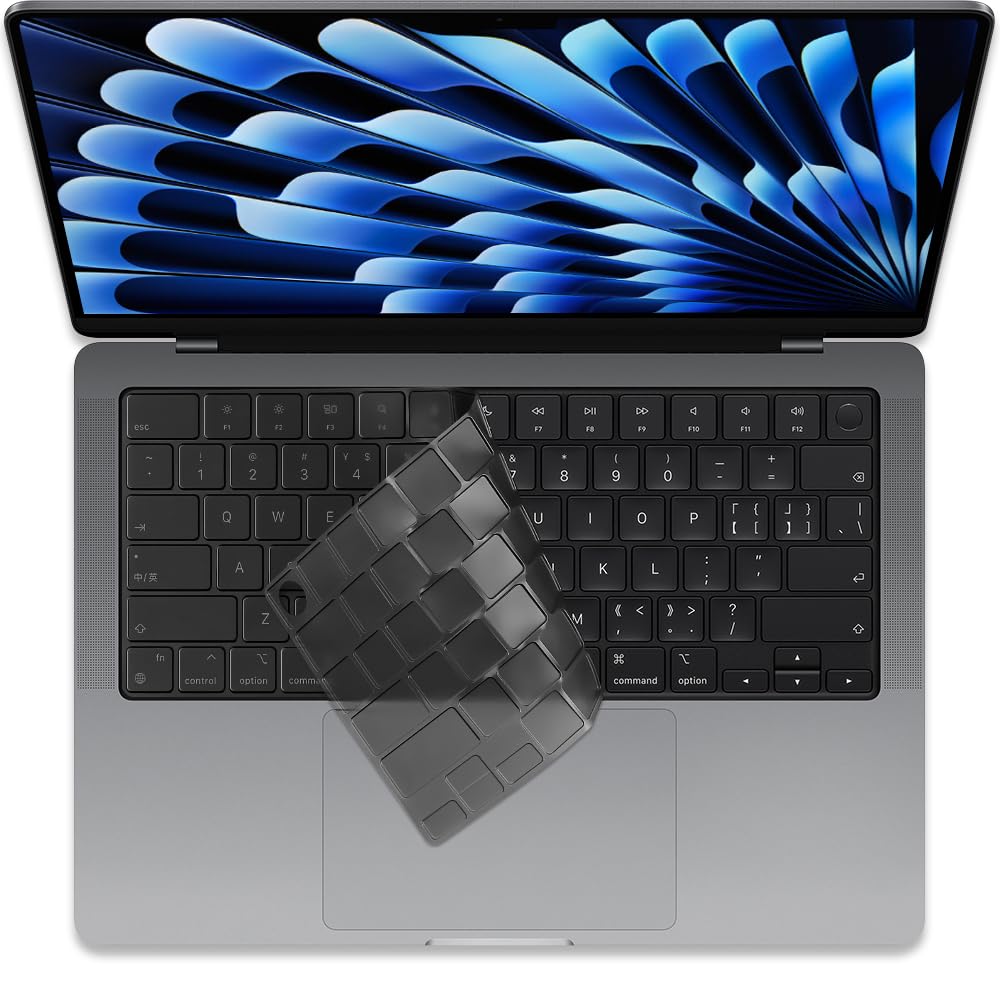Black TPU Keyboard Cover for MacBook Models
