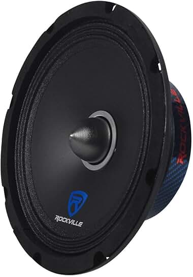 8-inch Mid-Bass Car Speaker, 250W Peak, Kevlar Cone