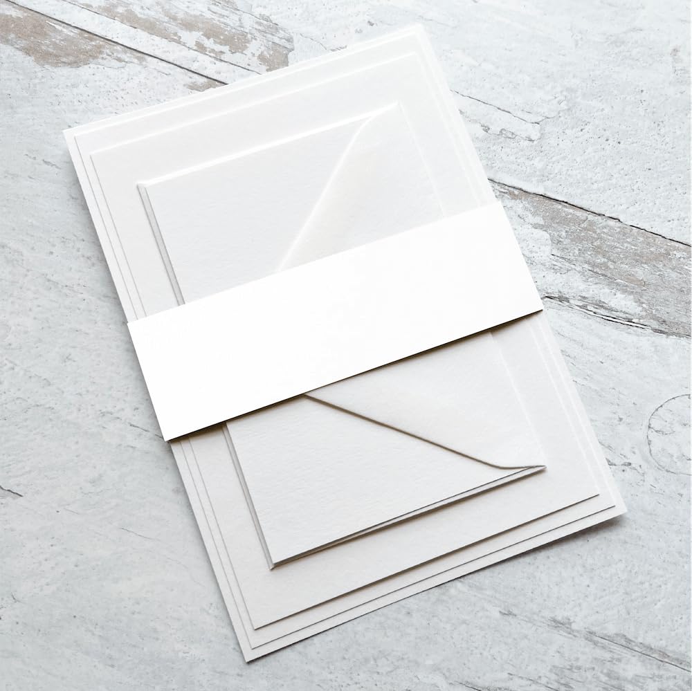 Lightweight White Pearlescent Cardstock, 50 Sheets