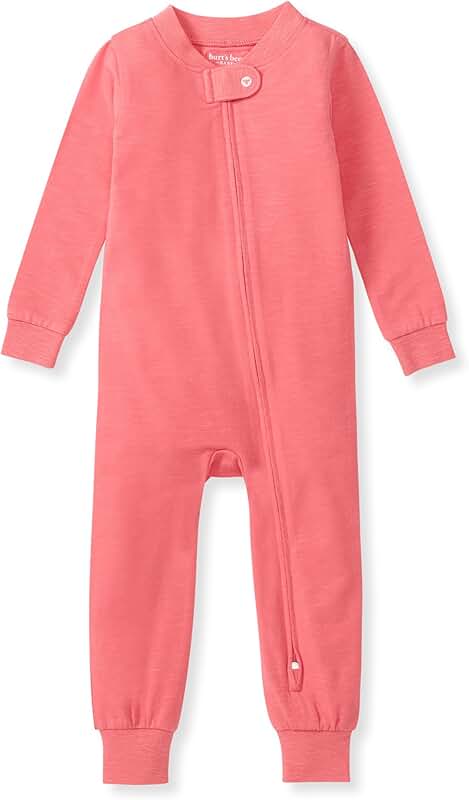 Soft Baby Pajamas with Footless Zip-up Design