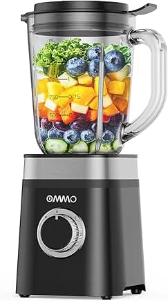 Professional 50oz Glass Blender with 4 Steel Blades