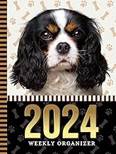 Weekly Planner 2024 with Dog Paw Cover