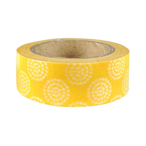 Yellow Dotted Washi Masking Tape