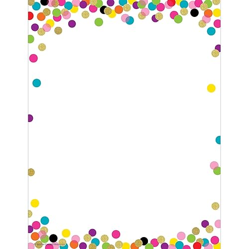 Confetti-themed computer paper