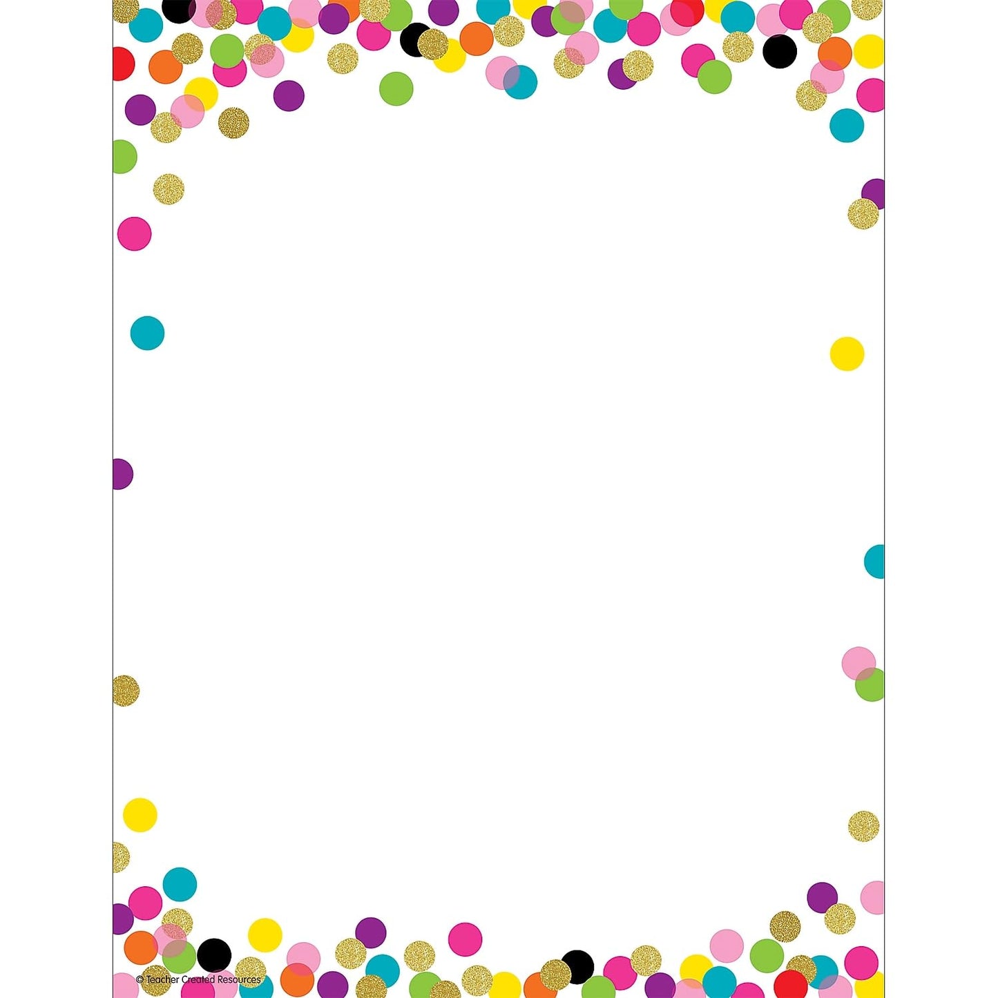 Confetti-themed computer paper