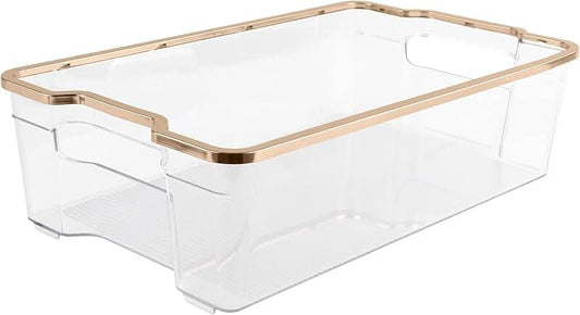 Light Duty Plastic Storage Shelves, 4 Tiers, 200lb Capacity