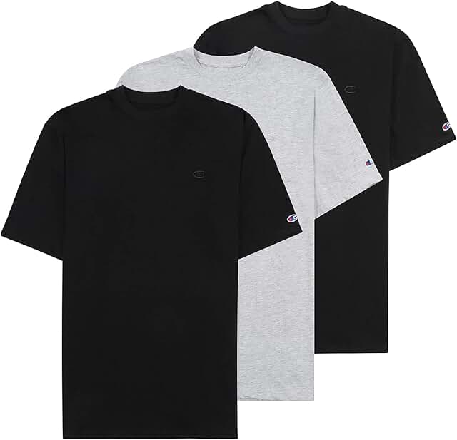 Three Pack of Large Cotton T-Shirts for Men
