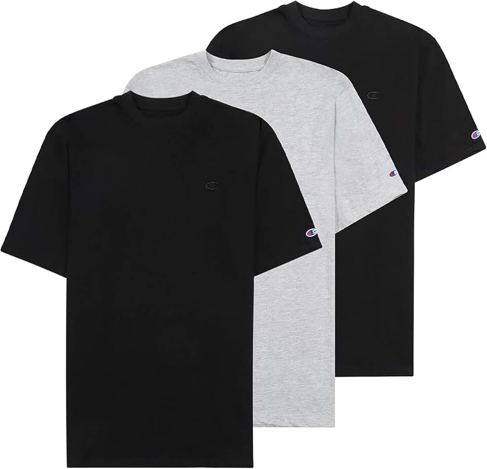 Three Pack of Large Cotton T-Shirts for Men