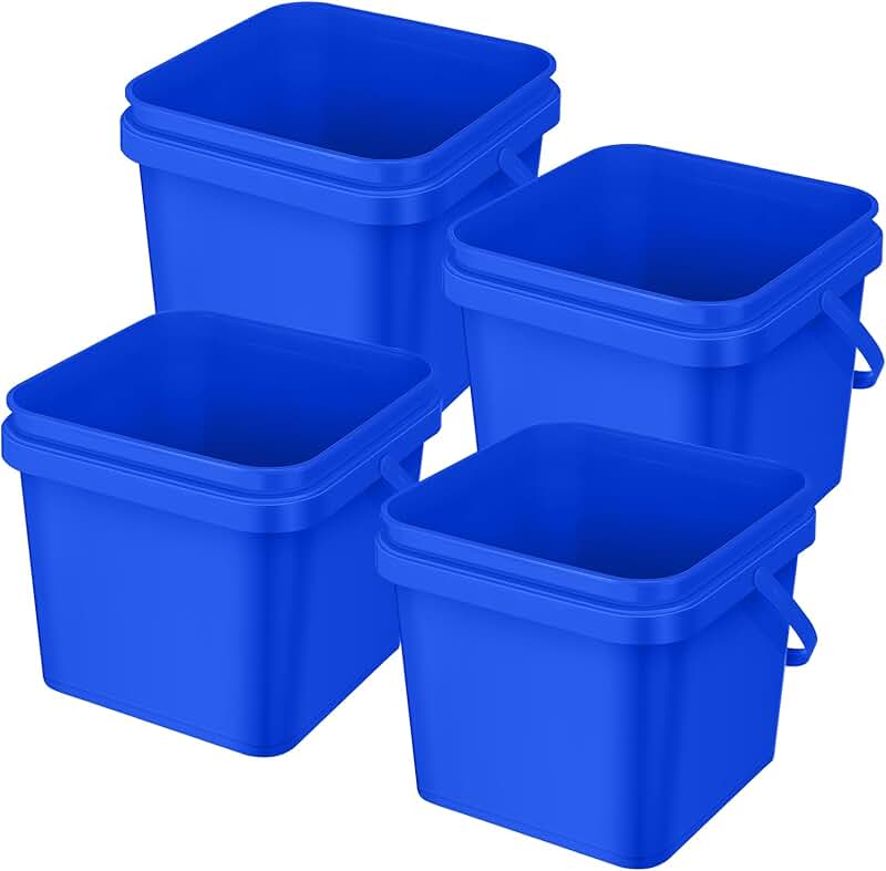 Set of four collapsible fabric storage baskets with handles
