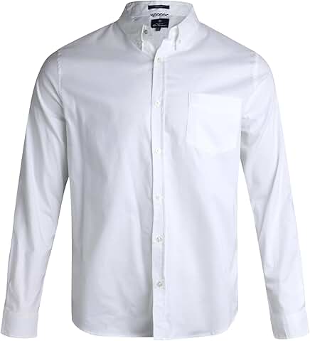 Men's Long Sleeve Casual Button-Down Shirt