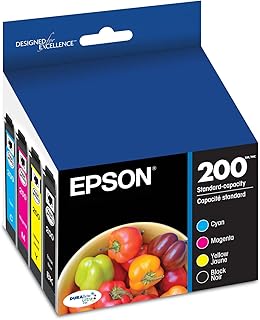 Black and color ink cartridge set for printers