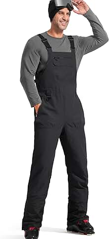 Men's Waterproof Insulated Snow Bibs