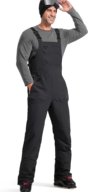 Men's Waterproof Insulated Snow Bibs