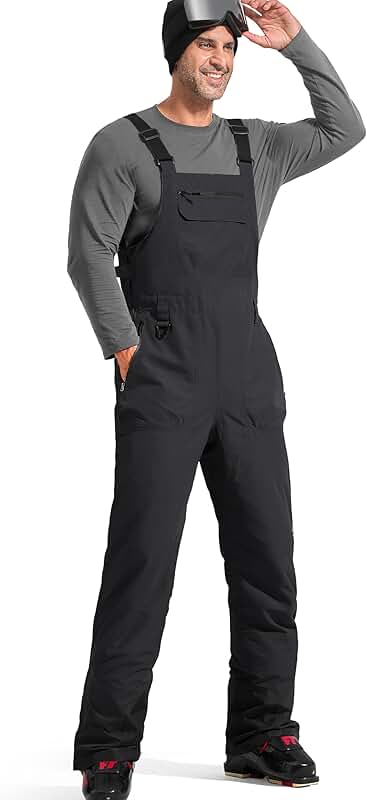 Men's Waterproof Insulated Snow Bibs