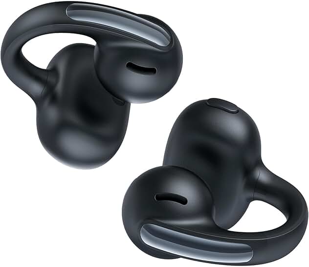 Open Ear Clip-On Earbuds with Noise Cancelling and 40H Playtime