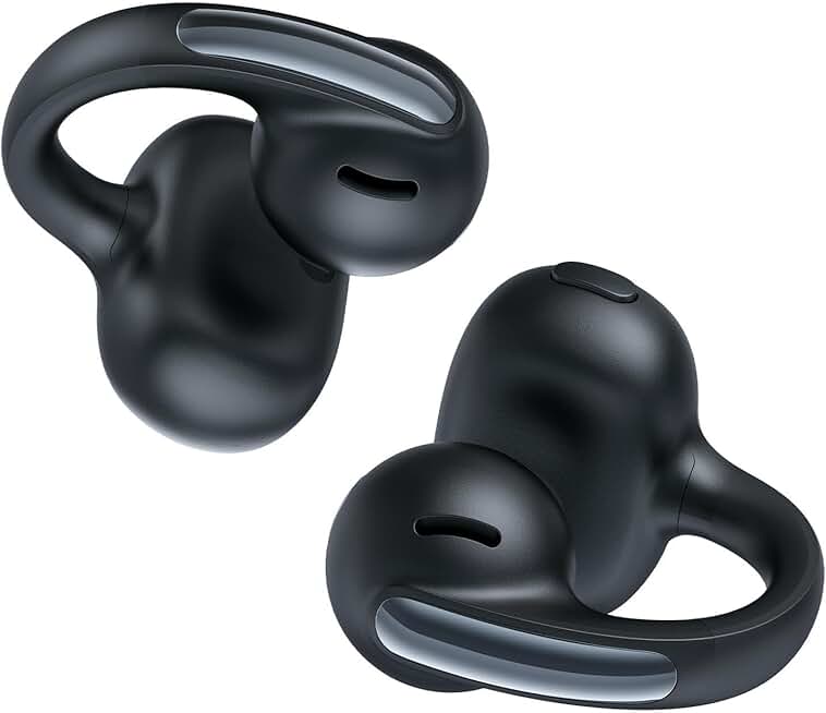 Open Ear Clip-On Earbuds with Noise Cancelling and 40H Playtime