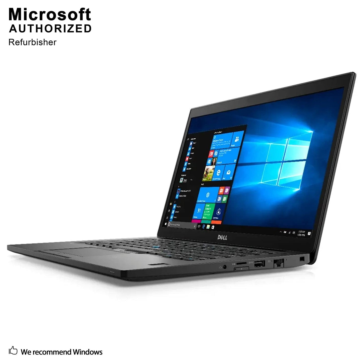 Latitude 7480 14in FHD i5-6300U 16GB 256GB SSD Webcam Backlit Keyboard Black (Renewed)