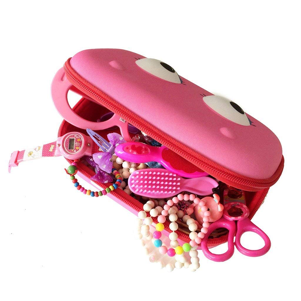 Large Pink Pencil Box for School and Stationery