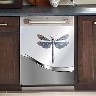 Farmhouse Dragonfly Dishwasher Magnet Cover
