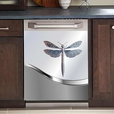 Farmhouse Dragonfly Dishwasher Magnet Cover