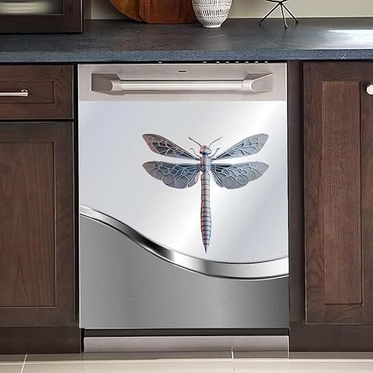 Farmhouse Dragonfly Dishwasher Magnet Cover