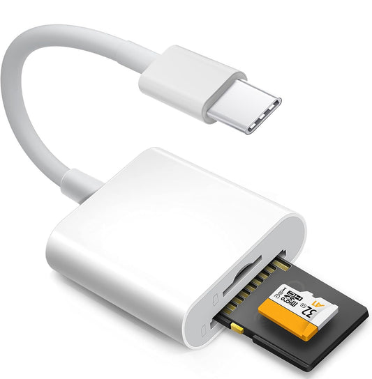 USB-C SD Card Reader for iPhone and MacBook