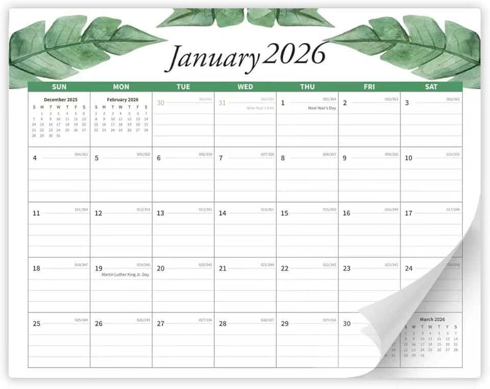 Magnetic 2026 Calendar for Refrigerator, 15"x12"
